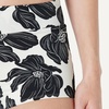image:imageAmazon Essentials Womens Boy Short Swim Bikini Bottom with Full CoverageCream Black Floral
