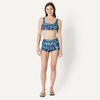 image:imageAmazon Essentials Womens Boy Short Swim Bikini Bottom with Full CoverageDeep Blue Paisley
