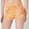 image:imageAmazon Essentials Womens Boy Short Swim Bikini Bottom with Full CoverageRust Orange Abstract Palms