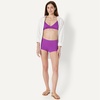 image:imageAmazon Essentials Womens Boy Short Swim Bikini Bottom with Full CoverageViolet