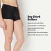 image:imageAmazon Essentials Womens Boy Short Swim Bikini Bottom with Full CoverageWashed Black