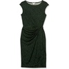 image:imageAmazon Essentials Womens Cap Sleeve BoatNeck Faux Wrap DressDark Green  Animal