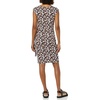 image:imageAmazon Essentials Womens Cap Sleeve BoatNeck Faux Wrap DressPink  Multi Floral