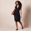 image:imageAmazon Essentials Womens Classic Cap Sleeve Wrap Dress with V Neck Available in Plus SizeBlack