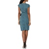 image:imageAmazon Essentials Womens Classic Cap Sleeve Wrap Dress with V Neck Available in Plus SizeBlue  Dots