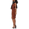 image:imageAmazon Essentials Womens Classic Cap Sleeve Wrap Dress with V Neck Available in Plus SizeBrown Floral Print