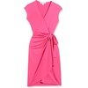 image:imageAmazon Essentials Womens Classic Cap Sleeve Wrap Dress with V Neck Available in Plus SizeDark Pink