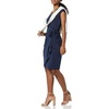 image:imageAmazon Essentials Womens Classic Cap Sleeve Wrap Dress with V Neck Available in Plus SizeNavy