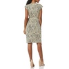 image:imageAmazon Essentials Womens Classic Cap Sleeve Wrap Dress with V Neck Available in Plus SizeTan  Classic Animal Print