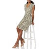 image:imageAmazon Essentials Womens Classic Cap Sleeve Wrap Dress with V Neck Available in Plus SizeTan Animal Print