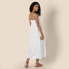 image:imageAmazon Essentials Womens Fit and Flare Empire Waist Sweetheart Neck Cotton Sateen Tiered Maxi DressWhite