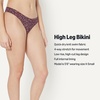 image:imageAmazon Essentials Womens HighLeg Swim Bikini BottomBrick Red Lilac Leopard