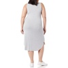 image:imageAmazon Essentials Womens Jersey RegularFit Sleeveless VNeck Midi Dress Previously Daily RitualLight Heather Grey