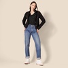 image:imageAmazon Essentials Womens Lightweight VNeck Tunic Sweater Long Sleeve Ribbed Available in Plus SizeBlack