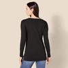 image:imageAmazon Essentials Womens Lightweight VNeck Tunic Sweater Long Sleeve Ribbed Available in Plus SizeBlack