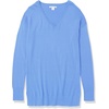 image:imageAmazon Essentials Womens Lightweight VNeck Tunic Sweater Long Sleeve Ribbed Available in Plus SizeBlue