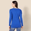 image:imageAmazon Essentials Womens Lightweight VNeck Tunic Sweater Long Sleeve Ribbed Available in Plus SizeBright Blue