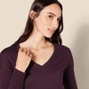 image:imageAmazon Essentials Womens Lightweight VNeck Tunic Sweater Long Sleeve Ribbed Available in Plus SizeBurgundy