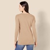 image:imageAmazon Essentials Womens Lightweight VNeck Tunic Sweater Long Sleeve Ribbed Available in Plus SizeCamel Heather
