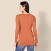 image:imageAmazon Essentials Womens Lightweight VNeck Tunic Sweater Long Sleeve Ribbed Available in Plus SizeCaramel