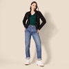 image:imageAmazon Essentials Womens Lightweight VNeck Tunic Sweater Long Sleeve Ribbed Available in Plus SizeDark Green