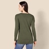 image:imageAmazon Essentials Womens Lightweight VNeck Tunic Sweater Long Sleeve Ribbed Available in Plus SizeDark Olive