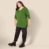 image:imageAmazon Essentials Womens Lightweight VNeck Tunic Sweater Long Sleeve Ribbed Available in Plus SizeGreen