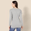 image:imageAmazon Essentials Womens Lightweight VNeck Tunic Sweater Long Sleeve Ribbed Available in Plus SizeLight Grey Heather
