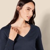 image:imageAmazon Essentials Womens Lightweight VNeck Tunic Sweater Long Sleeve Ribbed Available in Plus SizeNavy