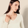 image:imageAmazon Essentials Womens Lightweight VNeck Tunic Sweater Long Sleeve Ribbed Available in Plus SizeOatmeal Heather