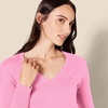 image:imageAmazon Essentials Womens Lightweight VNeck Tunic Sweater Long Sleeve Ribbed Available in Plus SizePink