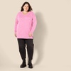 image:imageAmazon Essentials Womens Lightweight VNeck Tunic Sweater Long Sleeve Ribbed Available in Plus SizePink