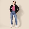 image:imageAmazon Essentials Womens Lightweight VNeck Tunic Sweater Long Sleeve Ribbed Available in Plus SizePink Heather