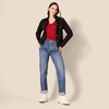 image:imageAmazon Essentials Womens Lightweight VNeck Tunic Sweater Long Sleeve Ribbed Available in Plus SizeRed
