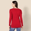 image:imageAmazon Essentials Womens Lightweight VNeck Tunic Sweater Long Sleeve Ribbed Available in Plus SizeRed