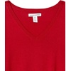 image:imageAmazon Essentials Womens Lightweight VNeck Tunic Sweater Long Sleeve Ribbed Available in Plus SizeRed