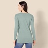 image:imageAmazon Essentials Womens Lightweight VNeck Tunic Sweater Long Sleeve Ribbed Available in Plus SizeSage Green Heather