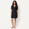 image:imageAmazon Essentials Womens ModalBlend Nightgown Short Sleeve ButtonDownBlack