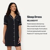 image:imageAmazon Essentials Womens ModalBlend Nightgown Short Sleeve ButtonDownBlack