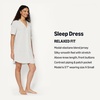 image:imageAmazon Essentials Womens ModalBlend Nightgown Short Sleeve ButtonDownLight Grey Heather