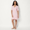 image:imageAmazon Essentials Womens ModalBlend Nightgown Short Sleeve ButtonDownPink