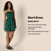 image:imageAmazon Essentials Womens RegularFit Cotton Sateen Smocked Bodice DressNavy