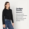 image:imageAmazon Essentials Womens RegularFit Faux Mohair ButtonDown CardiganBlack