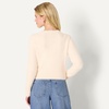 image:imageAmazon Essentials Womens RegularFit Faux Mohair ButtonDown CardiganCream