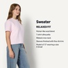image:imageAmazon Essentials Womens RelaxedFit Faux Mohair Short Sleeve Sweater TopPastel Lilac