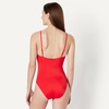 image:imageAmazon Essentials Womens Squareneck OnePiece SwimsuitBright Poppy Red