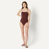 image:imageAmazon Essentials Womens Squareneck OnePiece SwimsuitDeep Brown