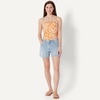 image:imageAmazon Essentials Womens Squareneck OnePiece SwimsuitRust Orange Abstract Palms