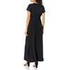 image:imageAmazon Essentials Womens V Neck Short Sleeve Waisted Maxi Dress Available in Plus SizeBlack
