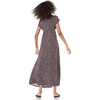 image:imageAmazon Essentials Womens V Neck Short Sleeve Waisted Maxi Dress Available in Plus SizeBlack Confetti Print